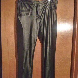 DKNY FAUX LEATHER SKINNY Stretch pants.